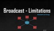 Broadcast Topology - Limitations (BLE) Bluetooth Low Energy