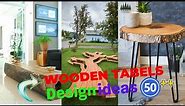 50+ Modern Wooden Table Design Ideas | Rustic Beside Table | Home Decor Ideas | Side Table Ideas
