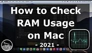 How to Check RAM Usage on Mac | 2021