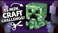 Easy-to-make Minecraft Creeper Papercraft for beginners!