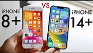 iPhone 14 Plus Vs iPhone 8 Plus! (Comparison) (Review)
