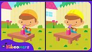 Johnny Works With One Hammer | Nursery Rhyme | Spot The Differences | The Kiboomers