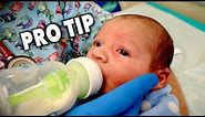 HOW TO HOLD A BOTTLE (When Feeding a Newborn Baby) | Dr. Paul