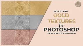 Gold, Silver, Rose Gold in Photoshop [[[Super Easy & Fast Tutorial!]]]