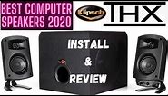 Klipsch Promedia 2.1 computer speakers THX certified. Unboxing, set up and sound test