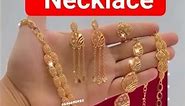 Dubai UAE gold Necklace with latest design #gold #jewellery #fashion #necklace #earrings #diamond
