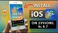How to update Iphone 6s,7,7+ to IOS 16 || UPGRADE IPHONE TO IOS 16 || 100% WORKING TRICKS || #ios16