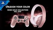 Rose Gold Headset and DualShock 4 | PS4