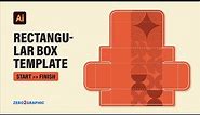 How to Rectangular Box Template Design in Adobe Illustrator 2022 CC | Packaging Design Tutorials