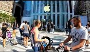 ⁴ᴷ⁶⁰ Walking NYC (Narrated) : Bryant Park to 5th Avenue Apple Store "Cube" (September 22, 2019)