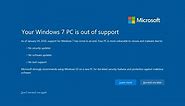 Every Windows End of Support message (OUTDATED)