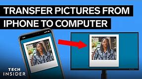 How To Transfer Pictures From iPhone To Computer