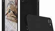 iPhone 12 Silicone Case Black,Liquid Silicone Phone Case Compatible with iPhone 12,iPhone 12 Slim Silicone Protective Cover Case Black-6.1 Inch