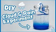 How to make a Rain Cloud in a Jar | Kids Science Experiment