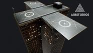 Low Poly - Futuristic Sci-fi Skyscraper Building - Buy Royalty Free 3D model by AirStudios (@airstudios3d)