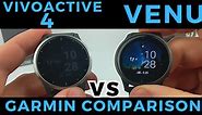Vivoactive 4 vs Venu - Garmin Comparison and Review
