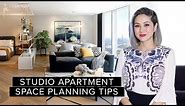 4 STUDIO APARTMENT LAYOUTS to Maximize Your Space! SMALL SPACE SERIES