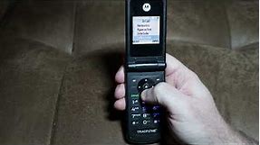 Motorola TracFone 2008 Flip Cell Phone Call Songs and Notifications
