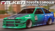 Falken Toyota Corolla AE86 Design Tutorial| Car Parking Multiplayer