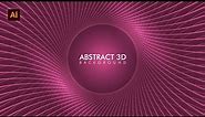 Luxury Vector 3d Abstract Background Design in Adobe Illustrator Tutorial CC 2020 | Hindi
