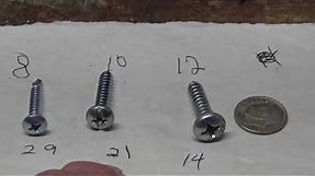 Sheet metal screw and drill bits sizes, Sheetmetal screws will work in wood but not wood screw