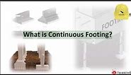 What is Continuous Footing ? || Foundation Engineering