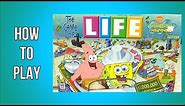 How To Play The Game Of Life Spongebob Squarepants Edition Board Game