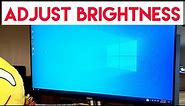 How to Adjust Dell Monitor Brightness | Dell 24 Monitor – S2421HN