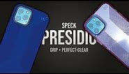 SPECK Presidio Grip2 & Perfect Clear Cases | iPhone 12 Pro Max