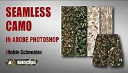 How to Create an Easy Seamless Camo Pattern Repeat in Adobe Photoshop || Robin Schneider