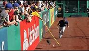 PLAYERS vs. FANS with crazy ball-retrieving devices at PNC Park