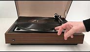 Dual 1228 Turntable - Record player - function demo