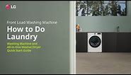 LG Washer : How to do Laundry | LG