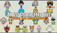 WarioWare Get It Together! - Break Room All 20 Characters List & Voice And Attack Move [4K]