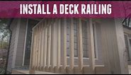 How to Install a Deck Railing - DIY Network