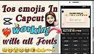 How to get iOS Emojis on Capcut working with all fonts iphone emojis on capcut Android