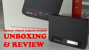 Unboxing and Review of Verizon 4G LTE Ellipsis Jetpack MHS800L hotspot