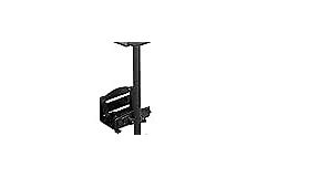 Mount-It! Computer Cart, Rolling Computer Desk, Mobile Desk Workstation with Monitor Mount for up to 32" Screen, Full Keyboard Tray, Floating Adjustable CPU Holder, Standing Computer Cart 70" Tall
