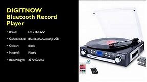 DIGITNOW Bluetooth Record Player Review | DIGITNOW Bluetooth Vinyl Turntable Review