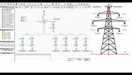How to model Transmission Tower Line System and tower geometry in Digsilent powerfactor