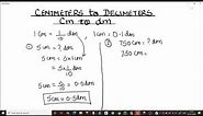 How to Convert Centimeters (cm) to Decimeters (dm) / Convert cm to dm