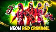 RED CRIMINAL IS Back!😱 NEON CRIMINAL BUNDLE GAMEPLAY - BADGE99 -GARENA FREE FIRE