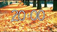 20 Minute Fall/Thanksgiving Countdown Timer With Classical Music (Animated)🍁🦃