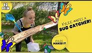 Kylee Makes a Bug Catcher | Insect Activity for Kids | DIY Bug Catcher | Easy Butterfly Art Painting