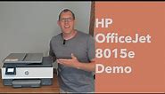 Home Office Printer: HP OfficeJet 8015e Printer Demo