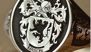 Design Your Own Family Crest Ring - Mason Crest - Any Crest