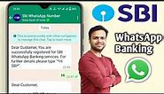 Sbi WhatsApp Banking number | Sbi balance inquiry and mini statement check through WhatsApp banking