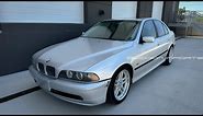 BMW, E39 528I manual complete walk around and test drive ￼