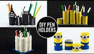 Diy Pen Holder using Toilet Paper Rolls | Pencil Holder Ideas | Crafts with Toilet Paper Rolls
