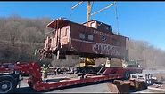 Lehigh Valley Railroad Caboose 95023 moves to Lehighton, PA